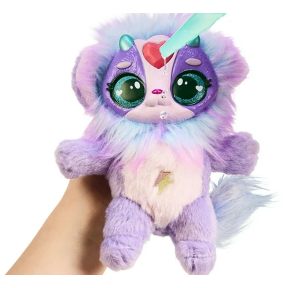 Magic Mixies Color Surprise Purple Cauldron Mixie Plushie Pink Eyes NWT - Picture 3 of 7